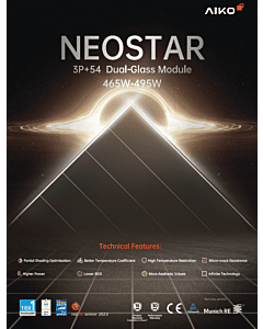 Módulo Fotovoltaico AIKO N-Type Neostar 2P+ Dual-Glass (510Wp)