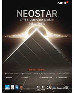 Módulo Fotovoltaico AIKO N-Type Neostar 3P+54 Dual-Glass (480Wp)