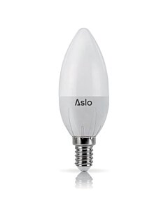 Lâmpada LED ASLO E14 Chama - Branco Quente - 5W - 380lm