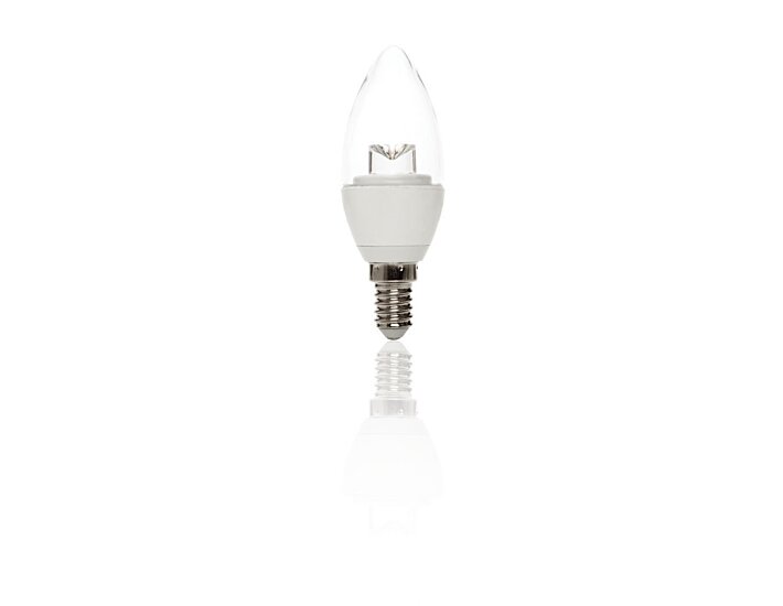 Lâmpada LED Verbatim Vela Transparente E14 4W (25W)