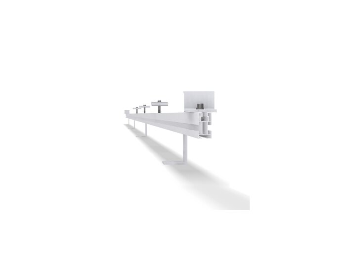 Estrutura de fixação coplanar horizontal - Telha plana - 2 Módulos