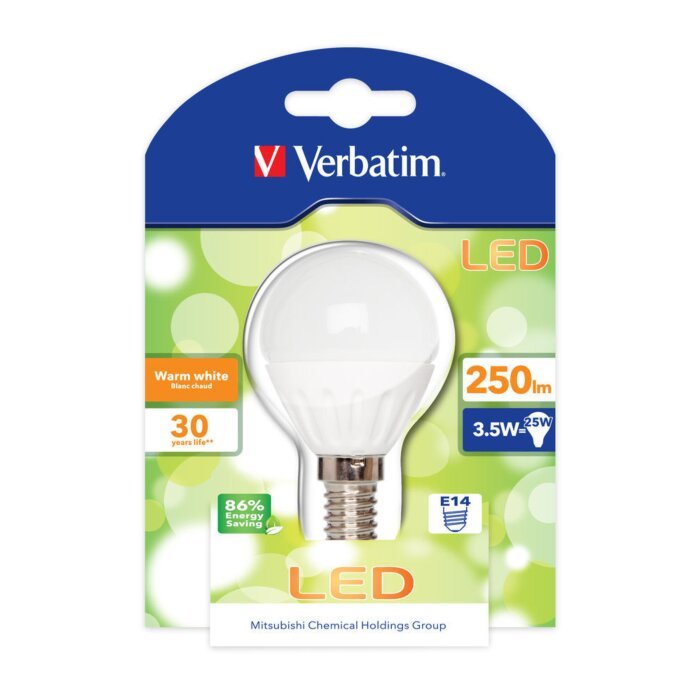 Lâmpada LED Verbatim Mini Globo E14 3,5W (25W)