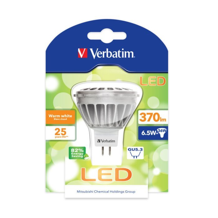 Lâmpada LED Verbatim Foco MR16 GU5.3 6,5W (36W)