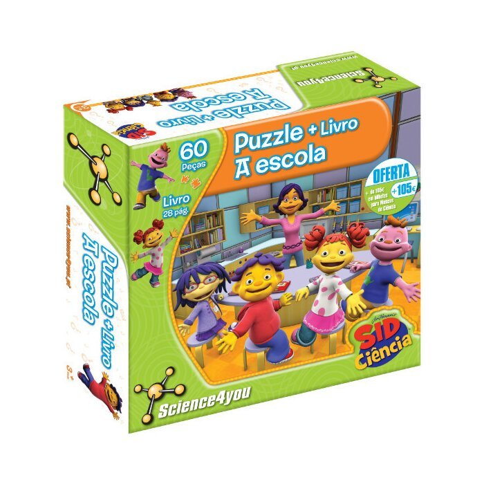 Puzzle + Livro Sid A Escola
