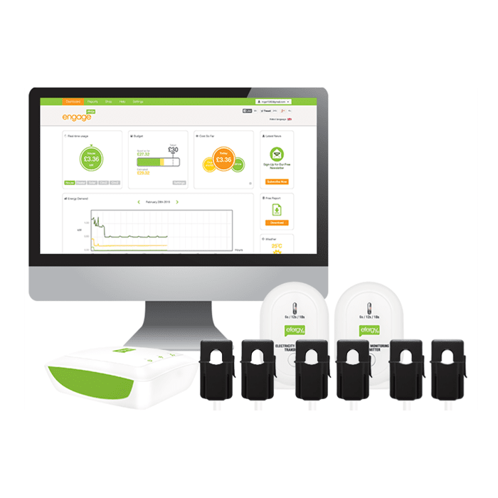 Monitor de Energia Efergy Engage Solar Kit Trifásico (Autoconsumo)