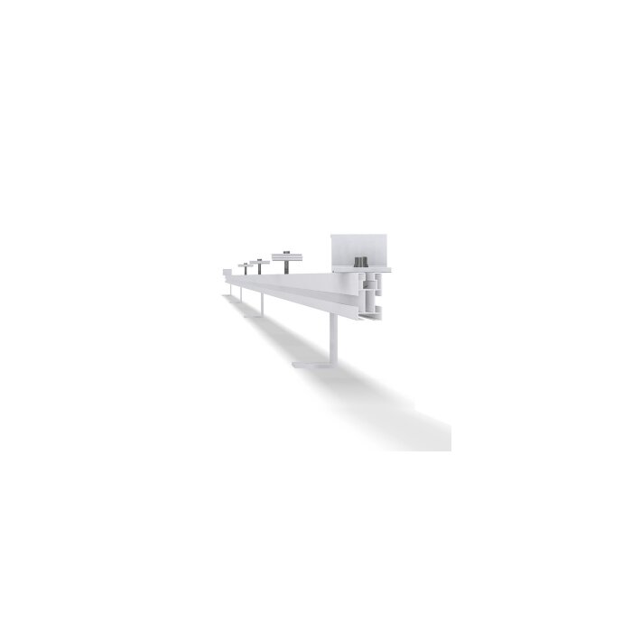 Estrutura de fixação coplanar horizontal XL - Telha plana - 3 Módulos