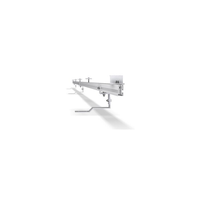 Estrutura de fixação coplanar horizontal - Gancho salva-telha - 3 Módulos