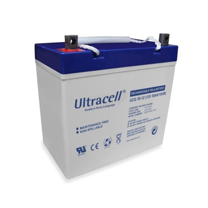 Bateria Chumbo "Deep Cycle" GEL Ultracell 12V 55Ah - UCG55-12