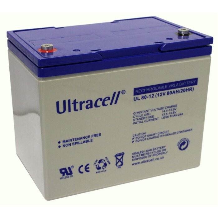 Bateria Chumbo Ultracell 12V 80Ah - UL80-12