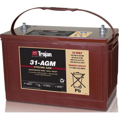 Bateria Monobloco Trojan 12V 31-AGM