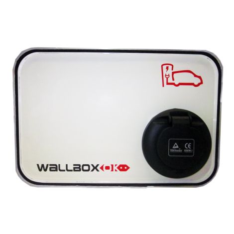 Estação de Carregamento WallboxOK Modo 3 com conector Mennekes 32A Trifásico