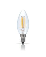 Lâmpada LED ASLO E14 Filamento Chama - Branco Quente - 4W - 400lm